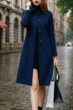 Casaco Feminino Elegante Macio Simples Ravena